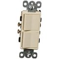 Supershine Commercial Grade Decorator Double Rocker Switch Ivory 15A-120 - 277V SU383862